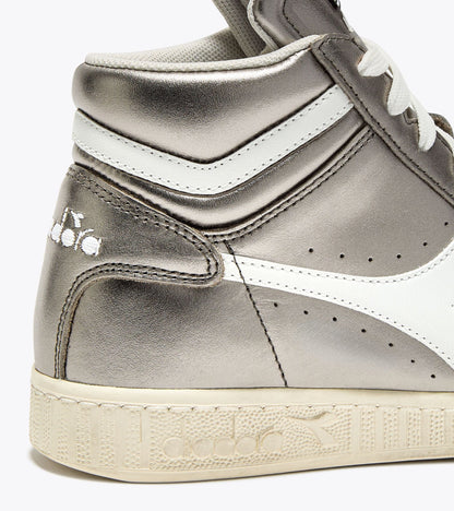 Diadora Game L High Metallic Wn Silver Metalized