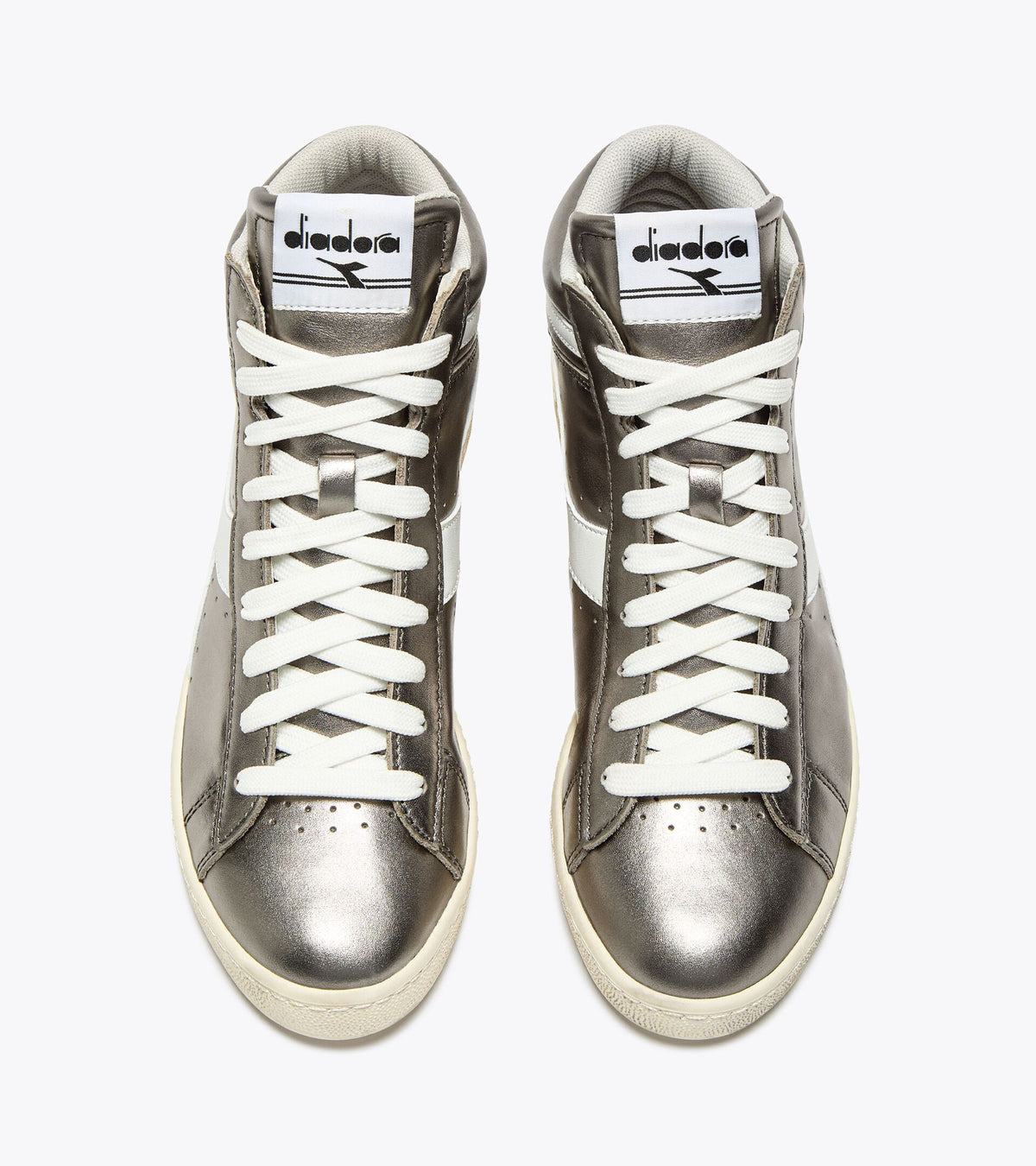 Diadora Game L High Metallic Wn Silver Metalized