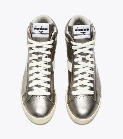 Diadora Game L High Metallic Wn Silver Metalized