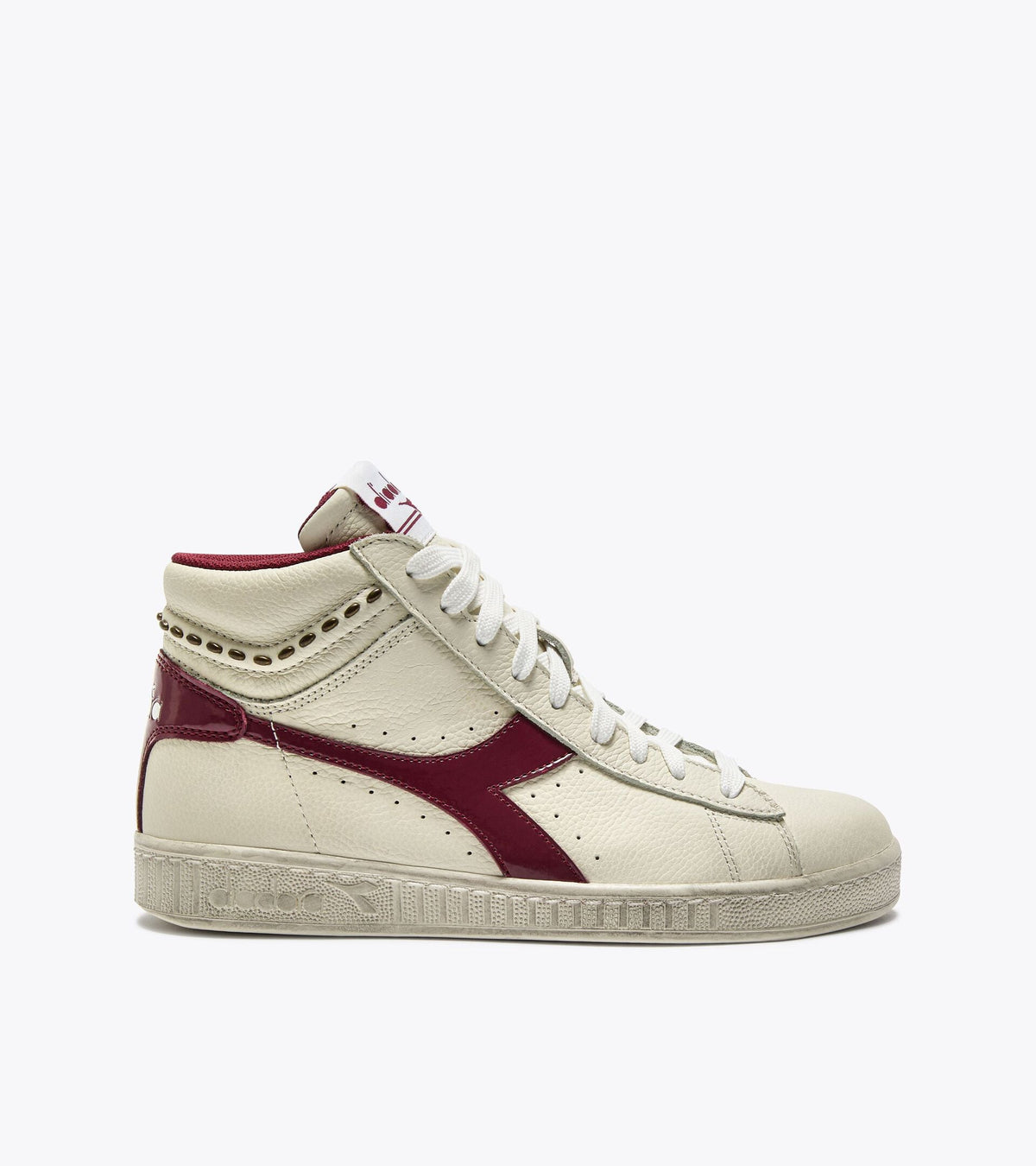 Diadora Game L High Waxed Studs Wn Pomegranate