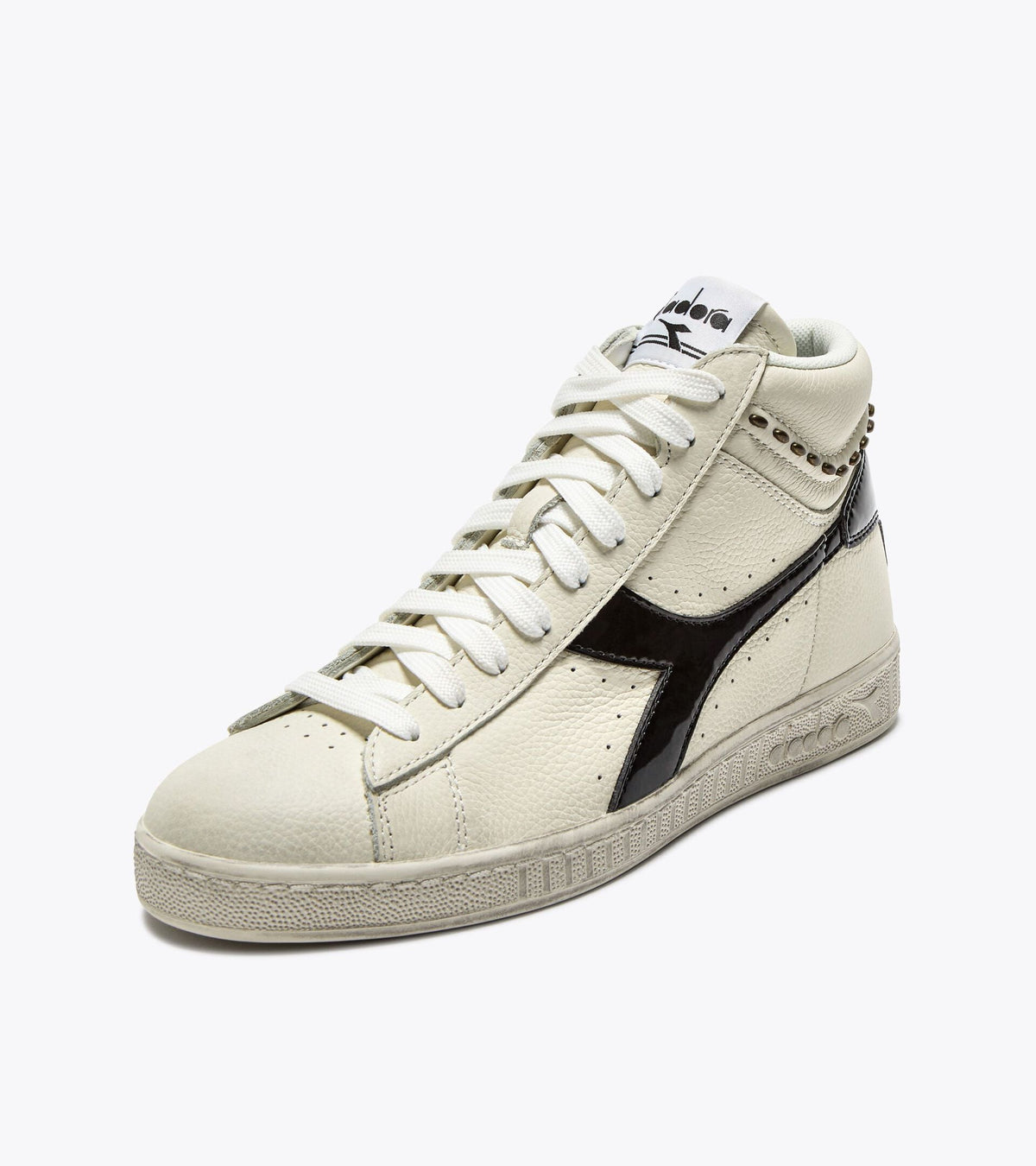 Diadora Game L High Waxed Studs Wn White/Black