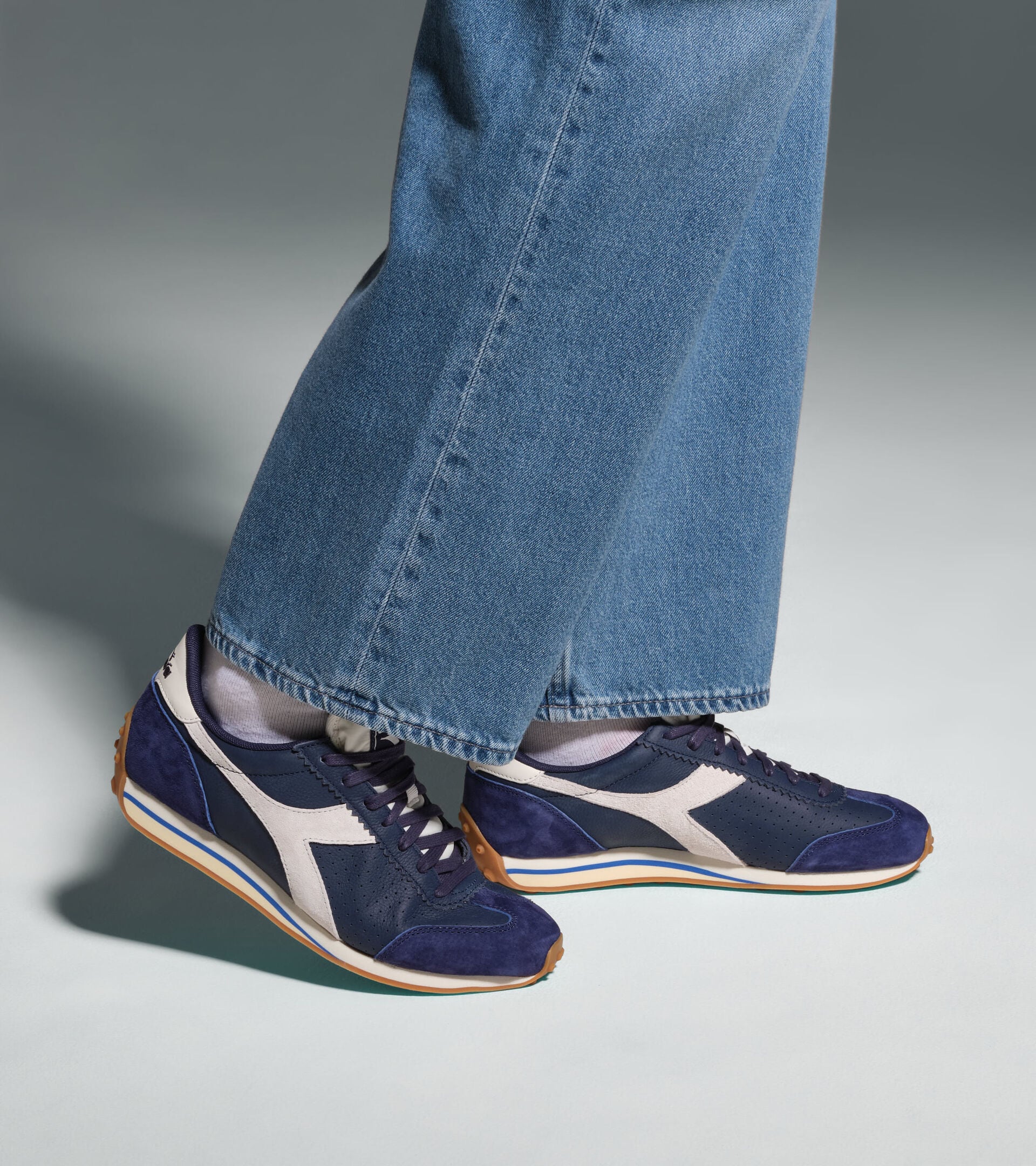 Diadora Rally Punched Medieval Blue