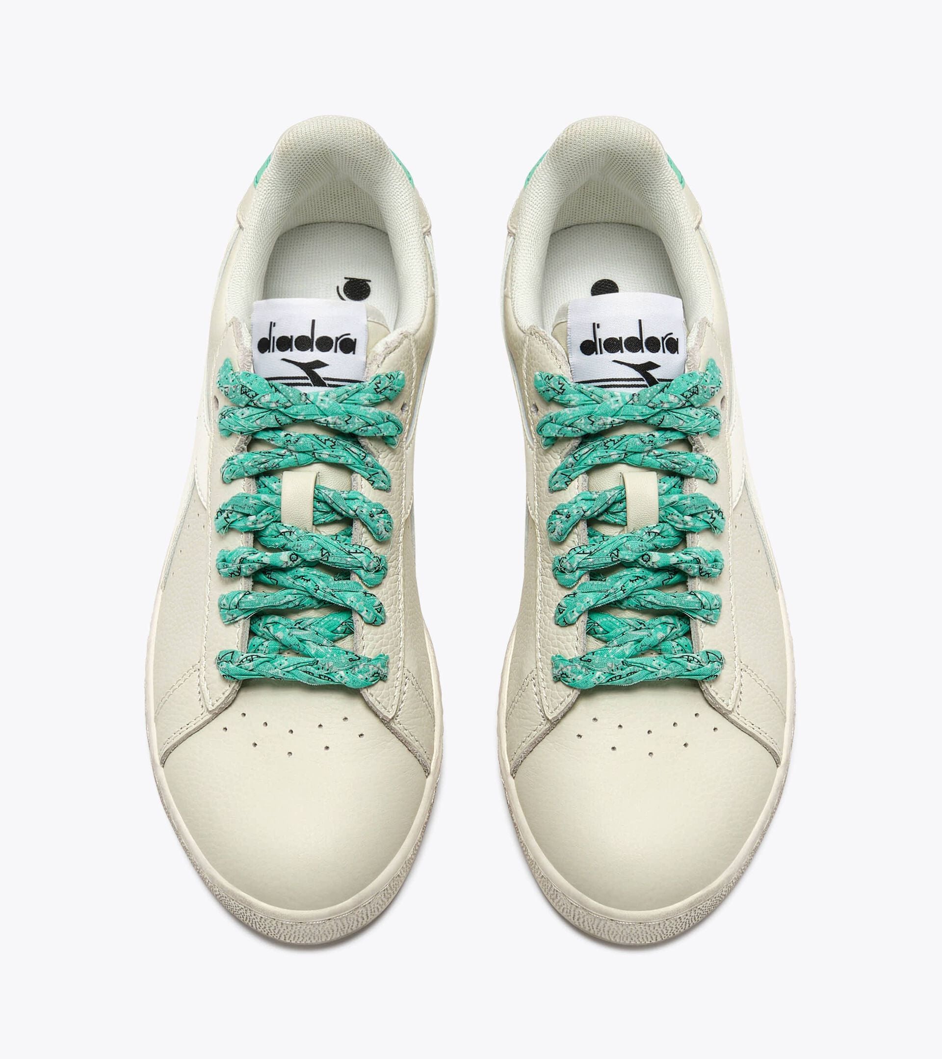 Diadora Game Low Waxed Paisley Wn White /Cabbage