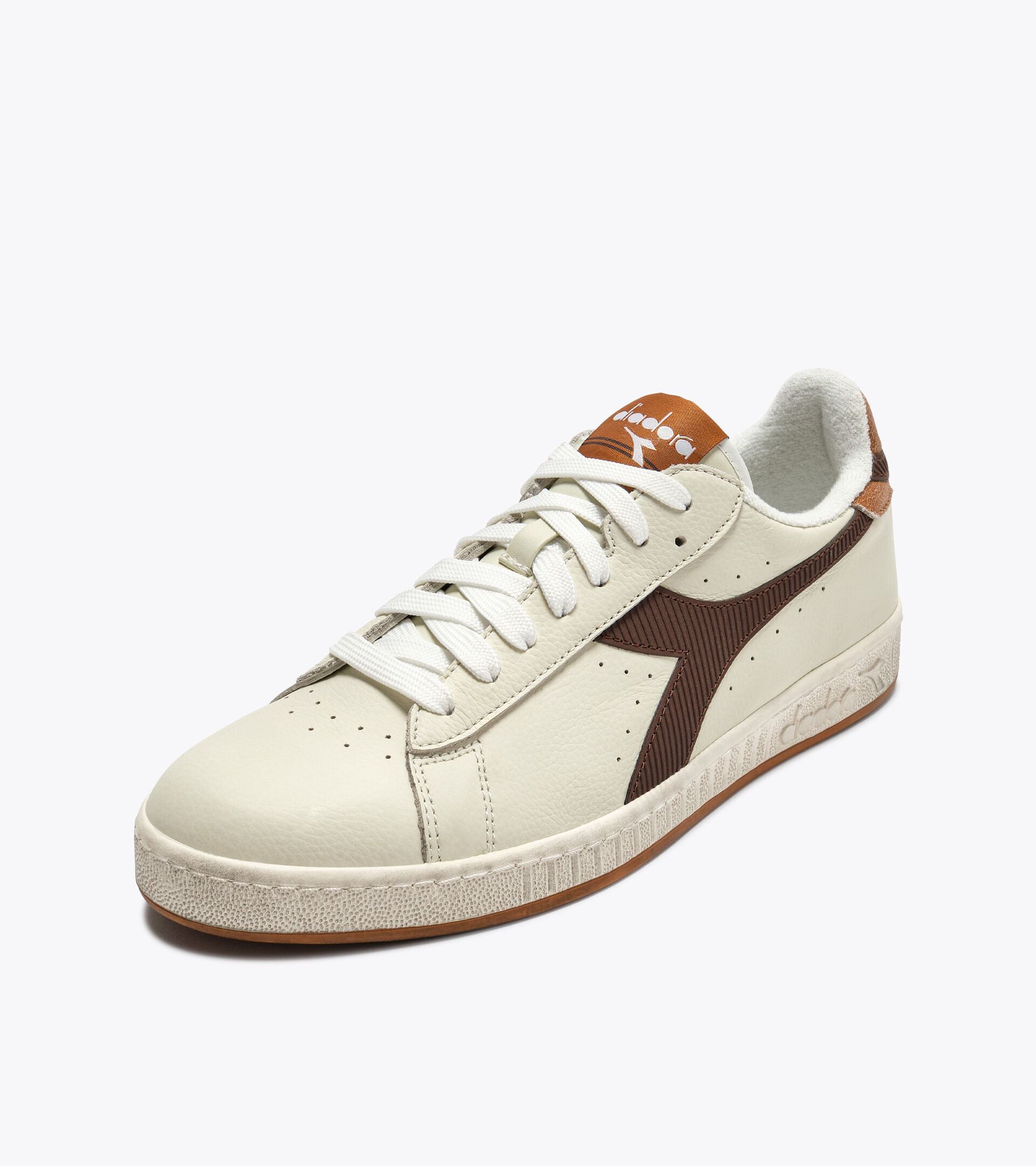 Diadora Game Low Stripes Waxed Shaved Chocolate