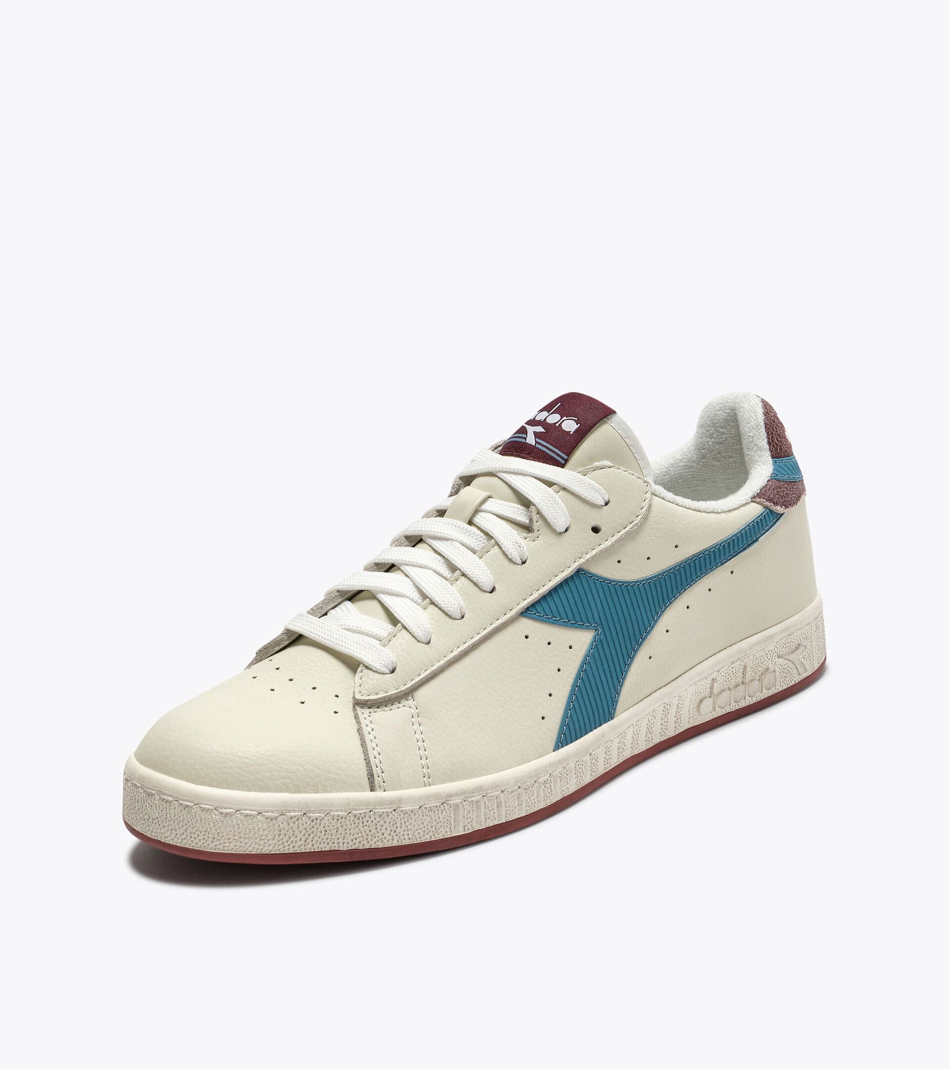 Diadora Game Low Stripes Waxed Sky-Blue Quartz