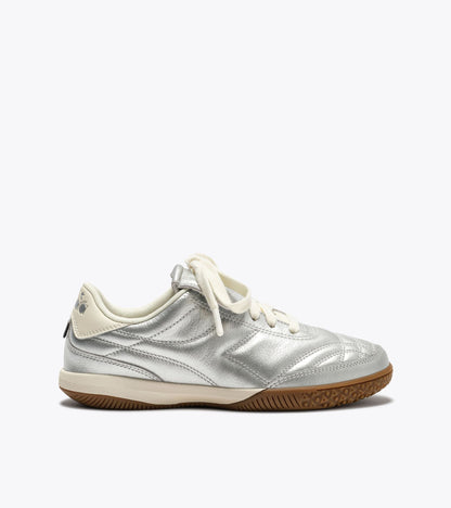 Diadora Gold Indoor Metallic Silver