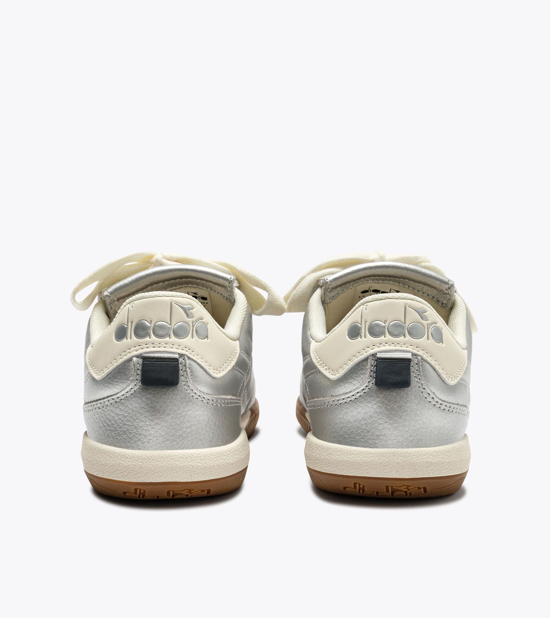 Diadora Gold Indoor Metallic Silver