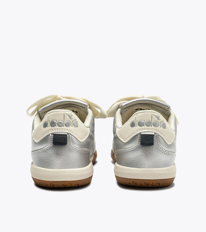Diadora Gold Indoor Metallic Silver