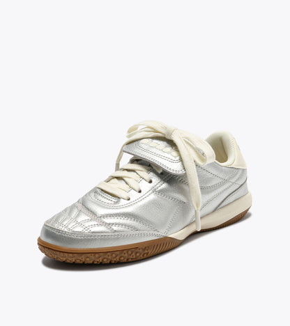 Diadora Gold Indoor Metallic Silver