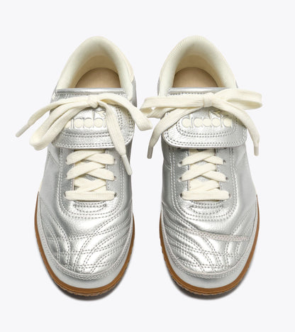 Diadora Gold Indoor Metallic Silver