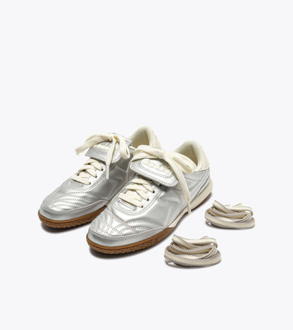 Diadora Gold Indoor Metallic Silver