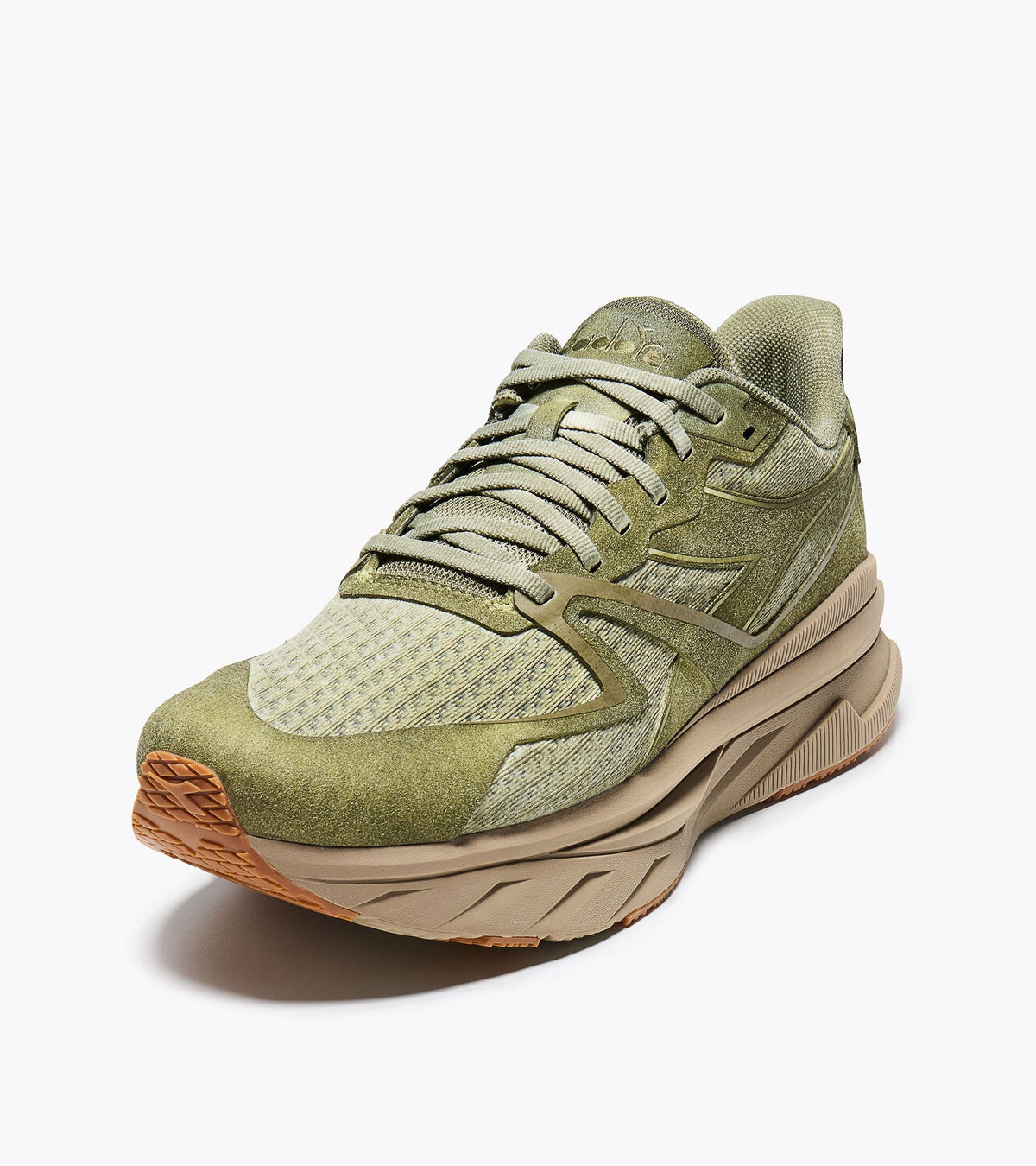 Diadora V7000 Dip Dye Green Lily Pad