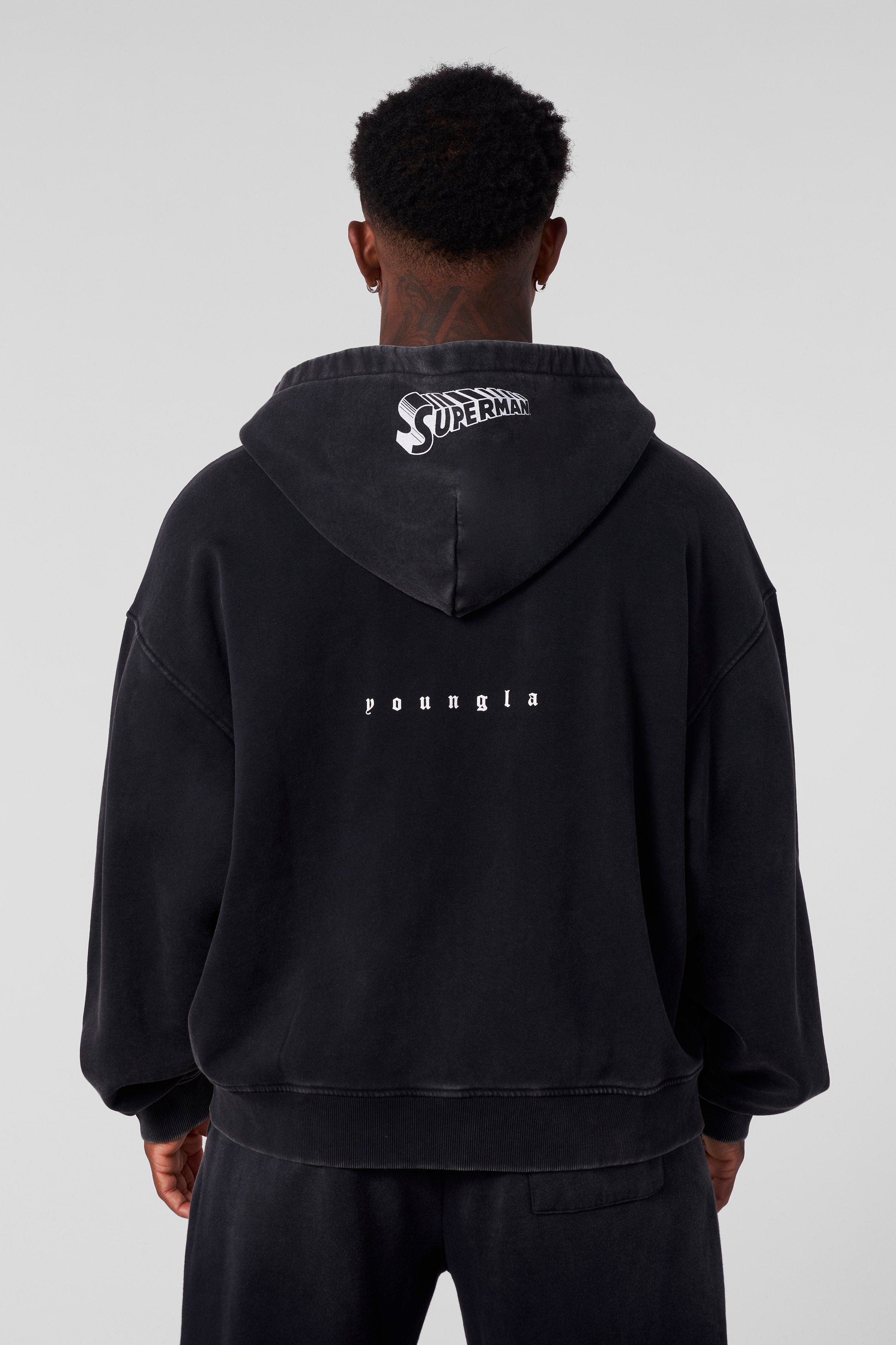 YoungLA 5011 - Superman Drip Zip-Ups Black Wash