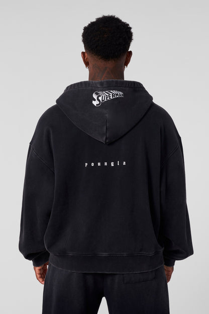 YoungLA 5011 - Superman Drip Zip-Ups Black Wash