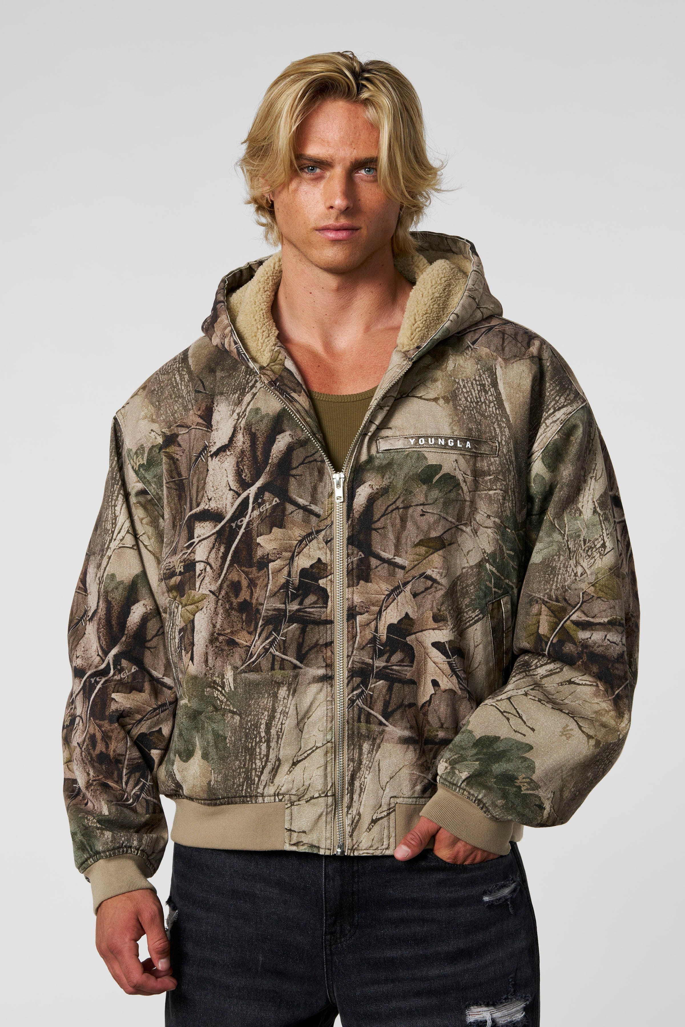 YoungLA 5014 - Camo Bronco Jackets Beige Tree Camo