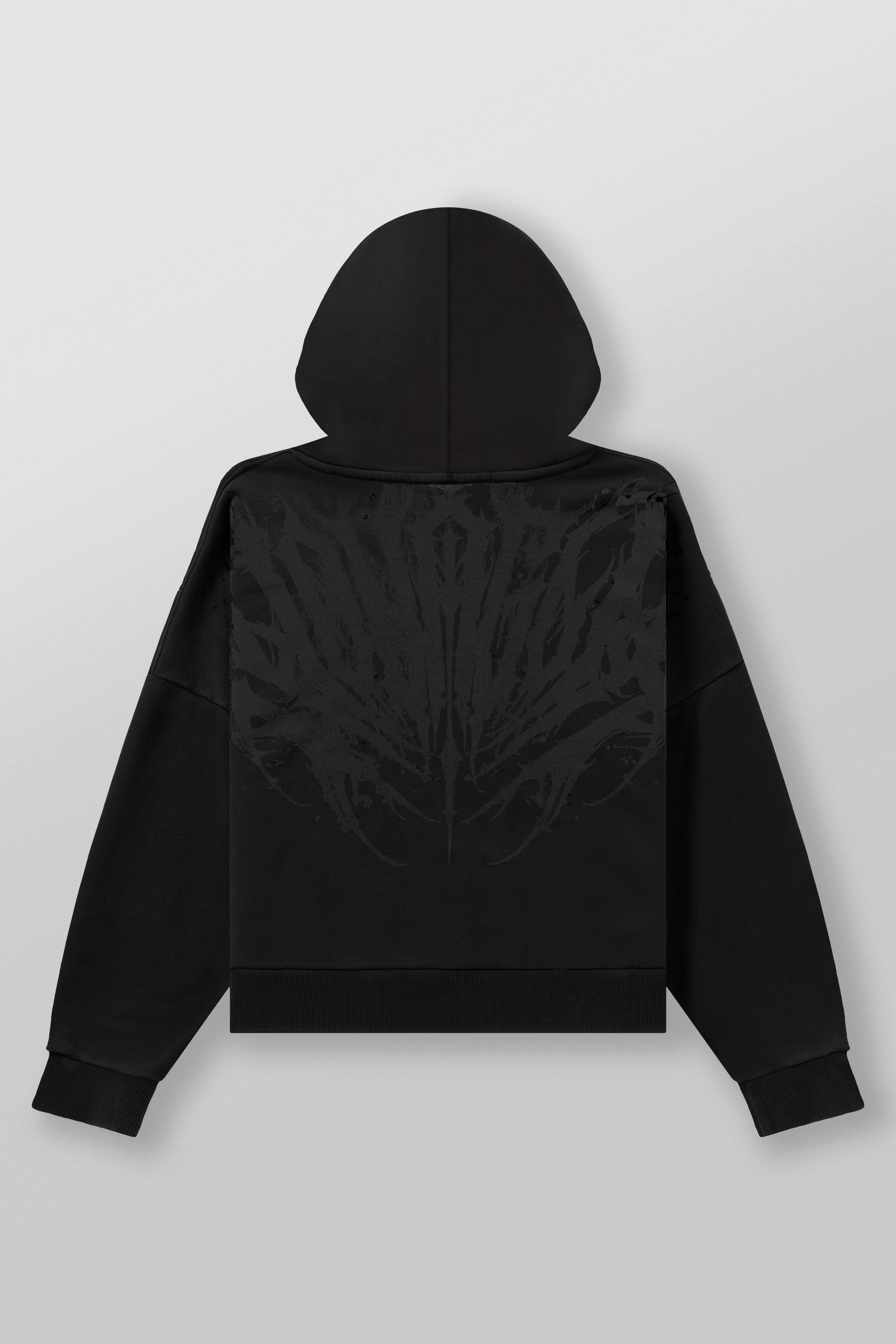 YoungLA 5028 - Supersized Chaos Hoodies Black Wash