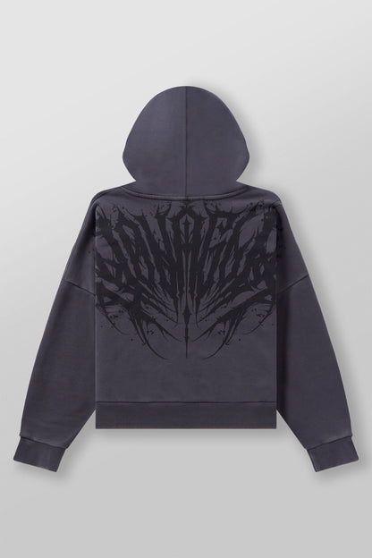YoungLA 5028 - Supersized Chaos Hoodies Purple Wash