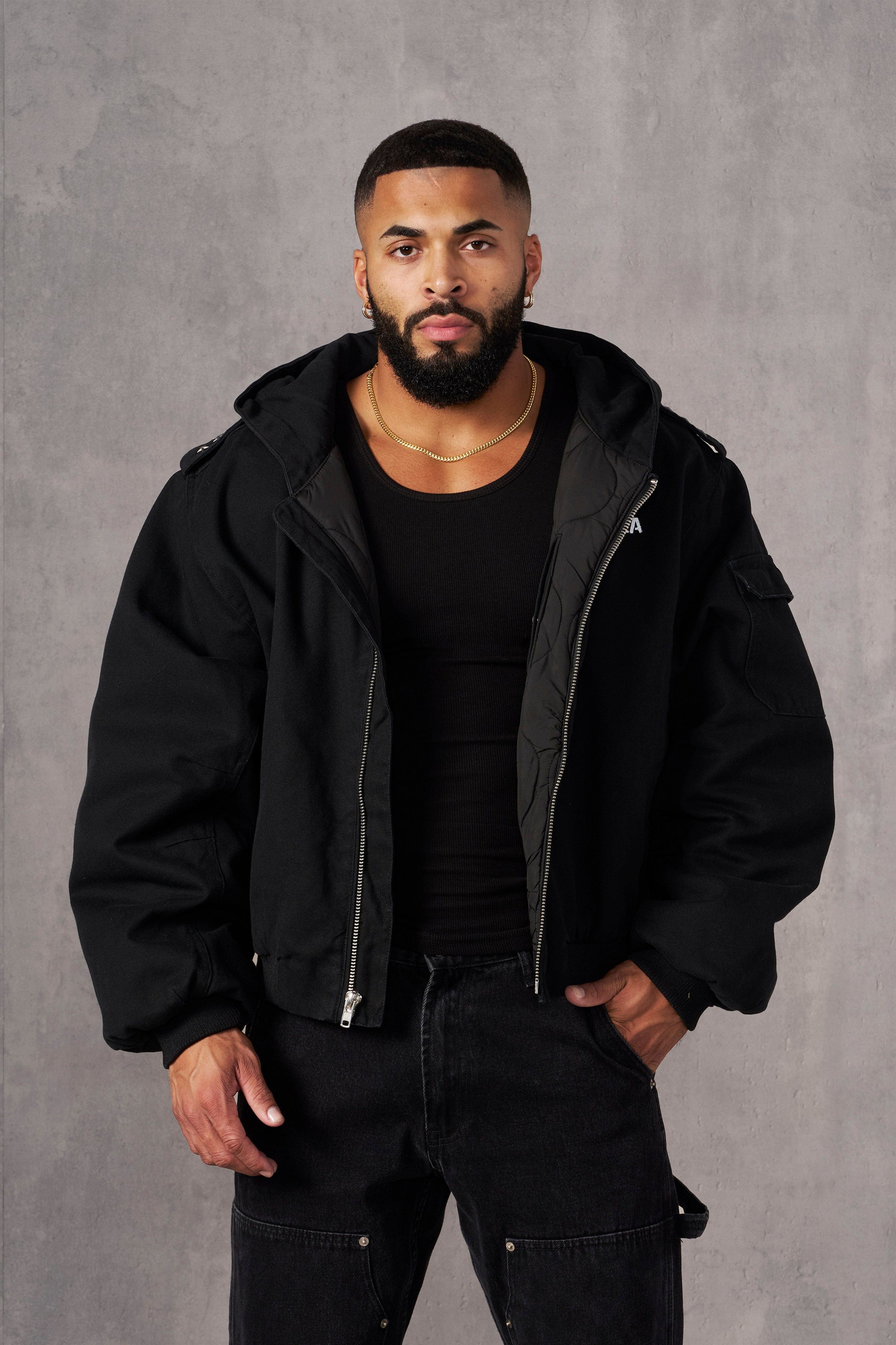 YoungLA 5034 - Aviator Jackets Black