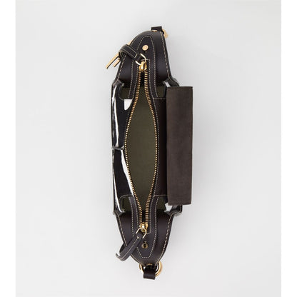 Tods Leather Bag Mini Brown White