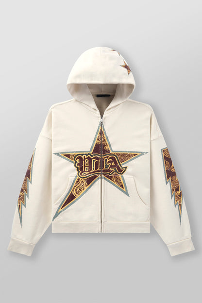 YoungLA 5058 - Superstar Hoodies Off-White