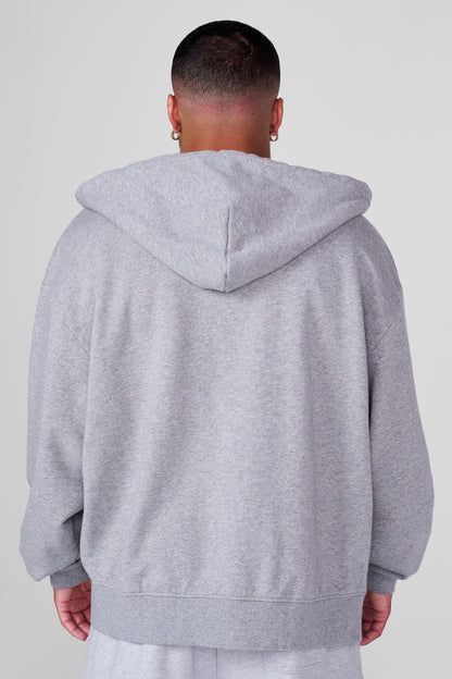 YoungLA 5062 - Heritage Zip-Up Hoodies Heather Grey