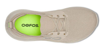 Oofos Women's Lace-Up Shoe White & Nomad