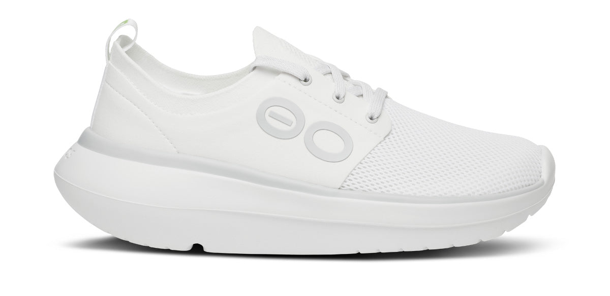 Oofos Women's Lace-Up Shoe White