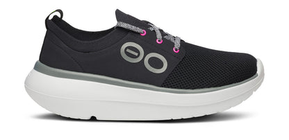 Oofos Women's Lace-Up Shoe White & Black