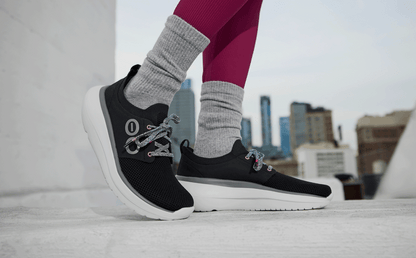 Oofos Women's Lace-Up Shoe White & Black