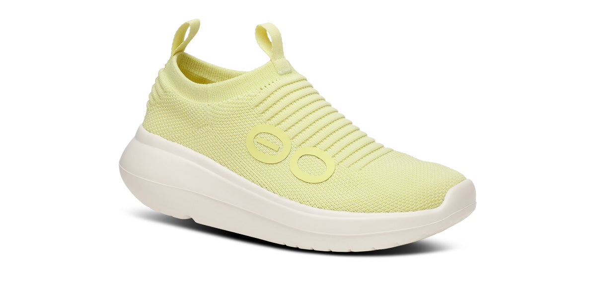 Oofos Women's Slip-On Shoe Chalk & Lemongrass
