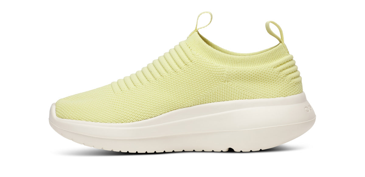 Oofos Women's Slip-On Shoe Chalk & Lemongrass