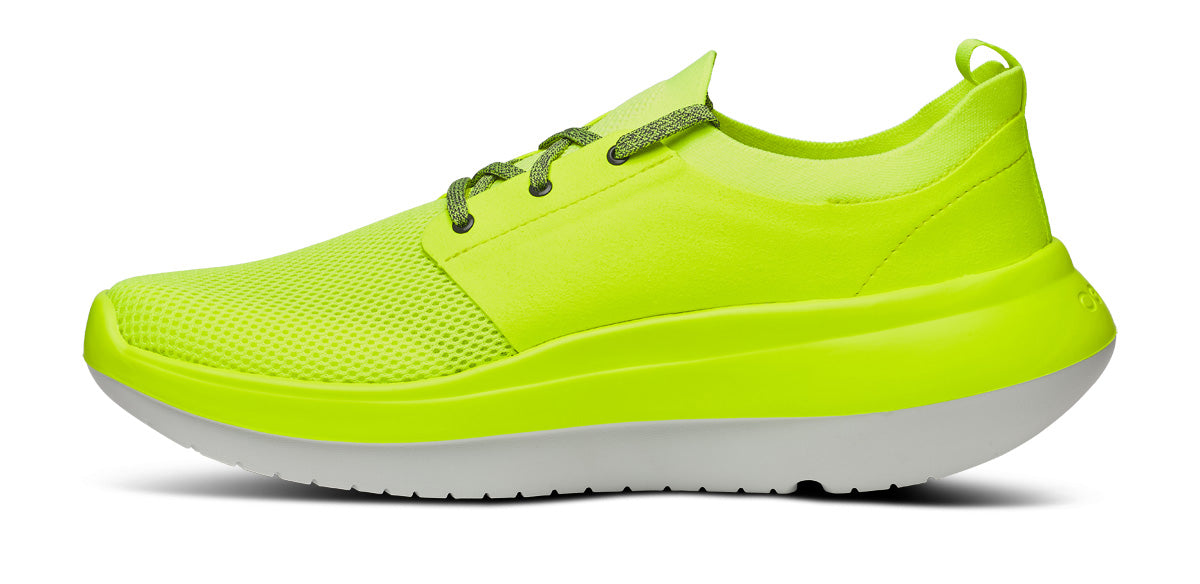 Oofos Men's Lace-Up Shoe White & Electro