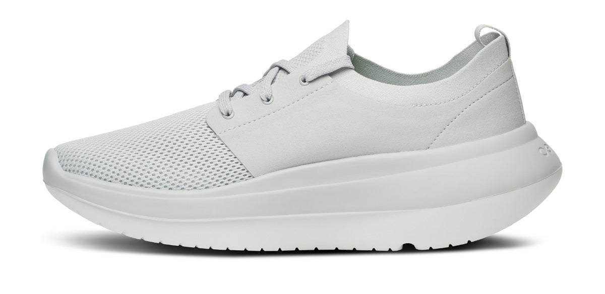 Oofos Men's Lace-Up Shoe White & Glacier
