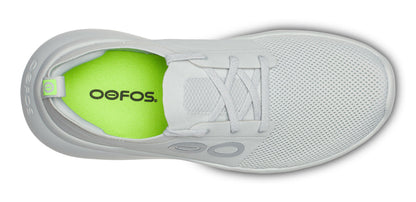 Oofos Men's Lace-Up Shoe White & Glacier