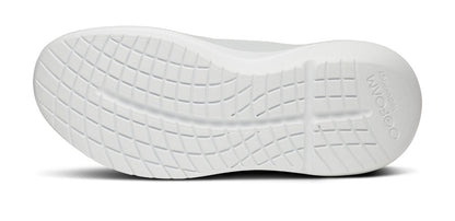 Oofos Men's Lace-Up Shoe White & Glacier