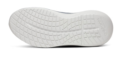 Oofos Men's Lace-Up Shoe White & Moroccan Blue
