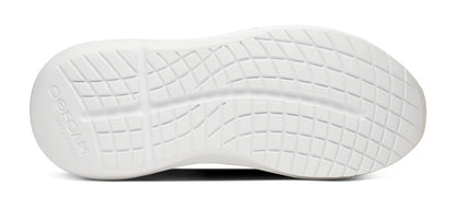 Oofos Men's Lace-Up Shoe White & Chalk
