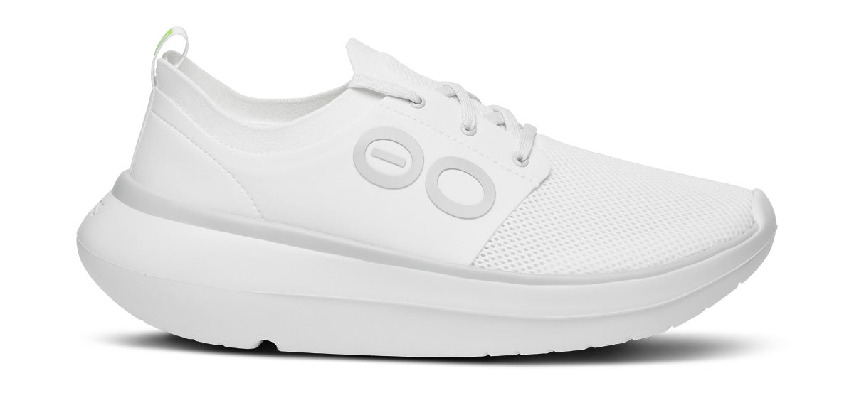 Oofos Men's Lace-Up Shoe White
