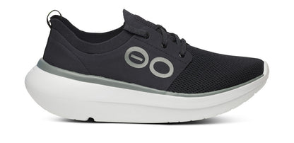 Oofos Men's Lace-Up Shoe White & Black
