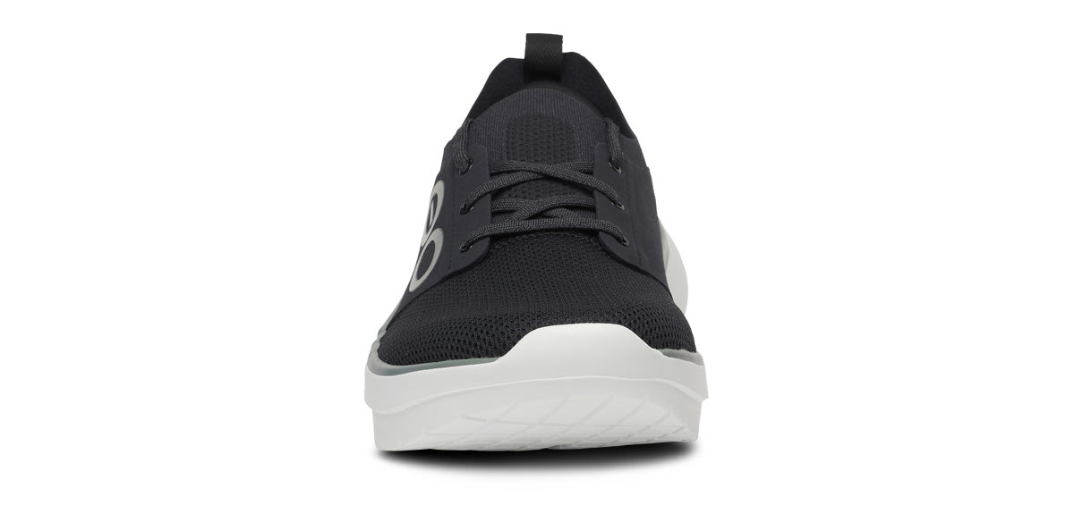 Oofos Men's Lace-Up Shoe White & Black