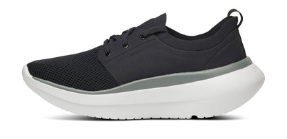 Oofos Men's Lace-Up Shoe White & Black