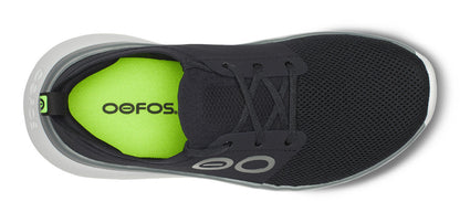 Oofos Men's Lace-Up Shoe White & Black