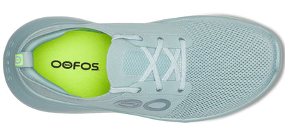 Oofos Men's Lace-Up Shoe White & Mist