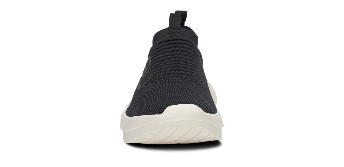 Oofos Men's Slip-On Shoe Chalk & Black