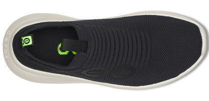 Oofos Men's Slip-On Shoe Chalk & Black