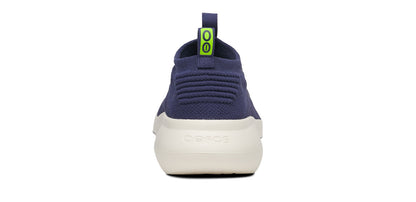 Oofos Men's Slip-On Shoe Chalk & Navy