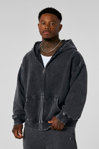 YoungLA 5102 - Elevated Essentials - Zip-Ups Grey Wash