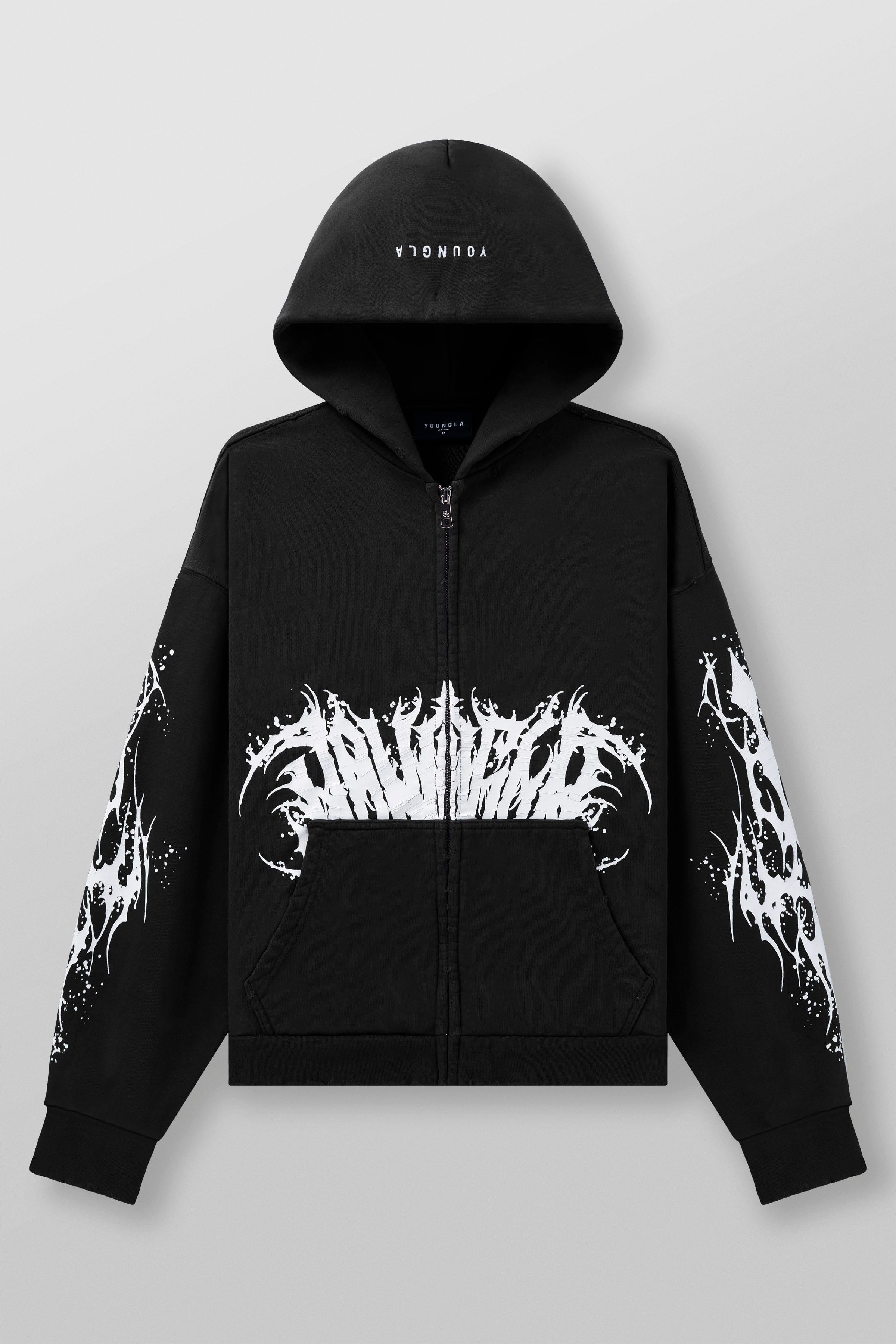 YoungLA 5128 - Venom Hoodies Black Wash