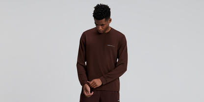 Bandit Mens Micromesh Long Sleeve Cacao