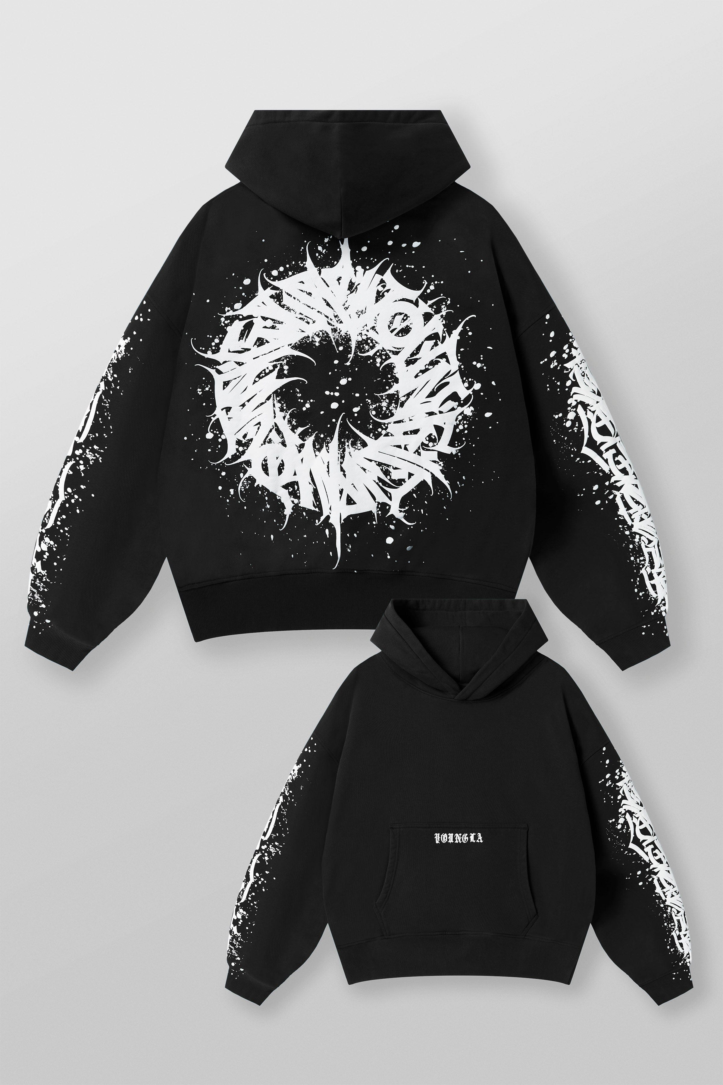 YoungLA 5143 - Cyclone Hoodies Black Wash